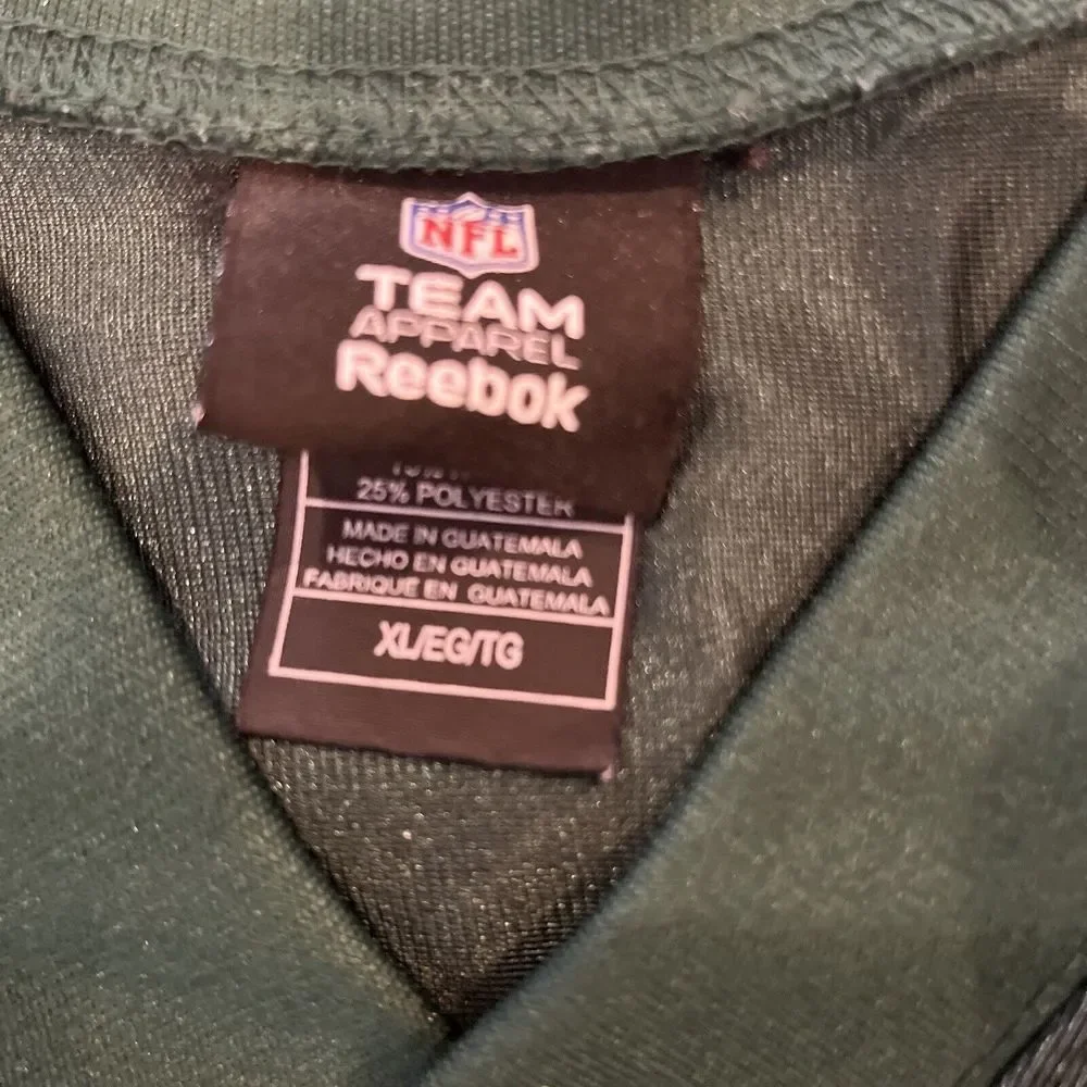 New York Jets Mark Sanchez Reebok Mens Size XL Green Football NFL Jersey‎ Shirt - Picture 8 of 8